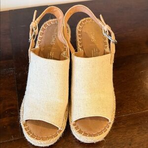 Toms Women's Tan Espadrille Sandals